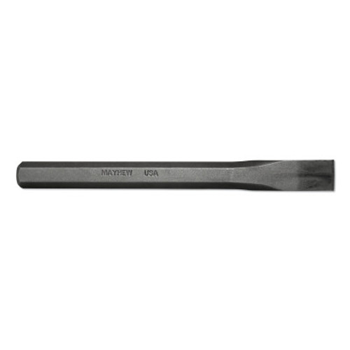 Mayhew? Extra Long Cold Chisels, 12 in Long, 1/2 in Cut, Sand Blasted, 12 per box, 1/EA, #70207