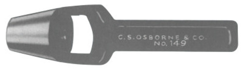 C.S. Osborne Arch Punches, 15/16 in tip, Carbon Steel, 1/EA, #1491516