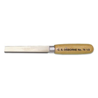 C.S. Osborne Square Point Knife, 3-7/8 in Blade, Steel, White Ash Handle, 1/EA, #7612