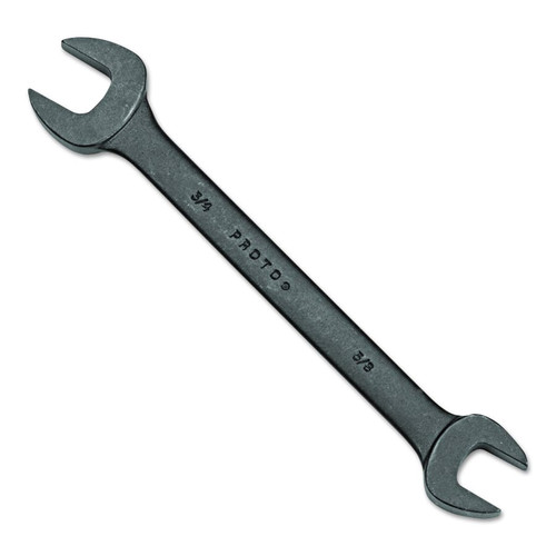 Stanley Products Open End Wrench, 1/2 in X 9/16 in, Black, 1/EA #3026B