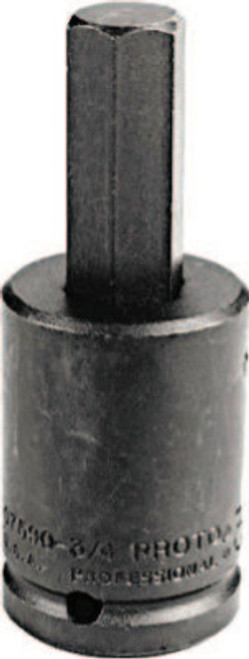 Stanley Products Socket Bits, 1/2 in Drive, 1/4 in Tip, 1/EA, #J544114