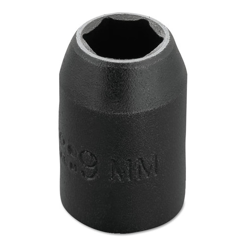 Stanley Products Torqueplus Metric Impact Sockets 3/8 in, 3/8 in Drive, 9 mm, 6 Points, 1/EA #7209M