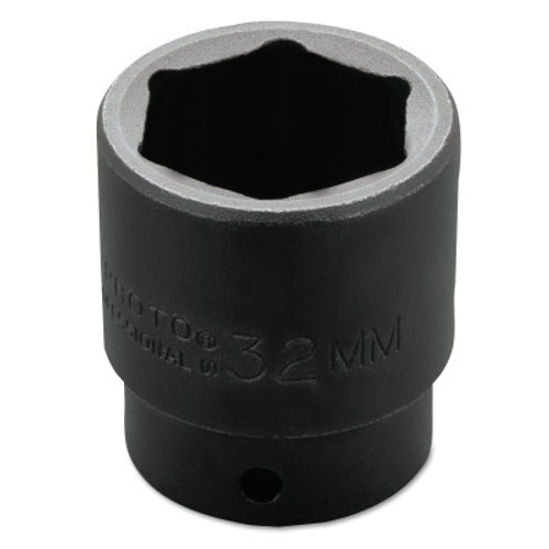 Stanley Products Torqueplus Metric Impact Sockets 1/2 in, 1/2 in Drive, 32 mm, 6 Points, 1/EA, #J7432M