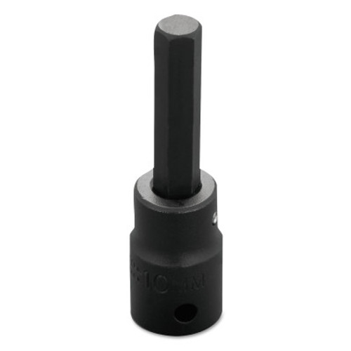 Stanley Products Metric Impact Socket Bits, 1/2 in Drive, 10 mm Tip, 1/EA, #J744110M