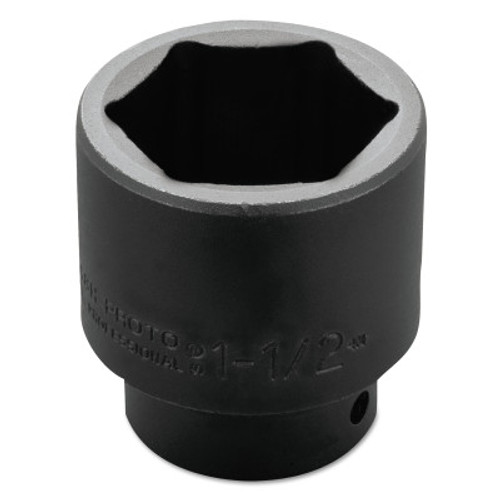 Stanley Products Torqueplus Impact Sockets, 1/2 in Drive, 1 1/2 in Opening, 6 Points, 1/EA, #J7448H