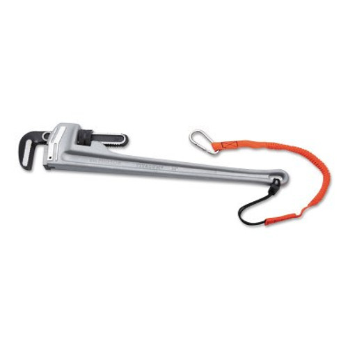 Stanley Products Aluminum Pipe Wrenches, 90 Deg Head Angle, Forged Steel Jaw, 24 in, 1/EA, #J824A Stanley Products Aluminum Pipe Wrenches, 90 Deg Head Angle, Forged Steel Jaw, 24 in, 1/EA, #J824A