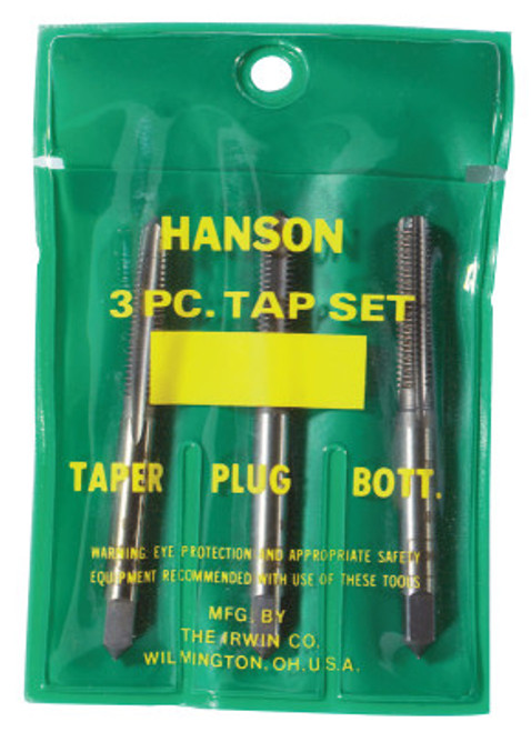 Stanley Products Plastic Pouched Sets, Tapers, Bottoming and Plugs, 3/4 in - 10 NC, 1/SET, #2658ZR