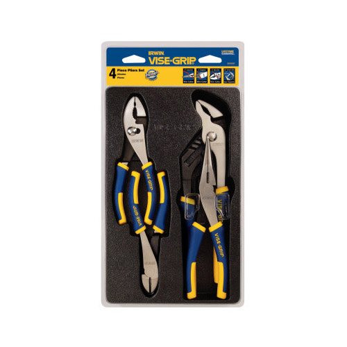 Irwin® 4-PC Pro Plier Tray Set (6"Diagonal/Slip Joint, 8"Long Nose,10" Groove Joint Pliers, #IR-2078707 (2/Pkg) Irwin® 4-PC Pro Plier Tray Set (6"Diagonal/Slip Joint, 8"Long Nose,10" Groove Joint Pliers, #IR-2078707 (2/Pkg)