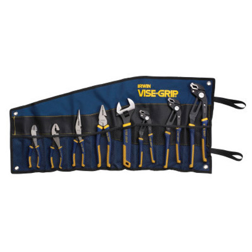 Irwin® 8-PC GrooveLock Pliers Sets, Groovelock, Linesman, Long Nose, Diagonal, SlipJoint, #IR-2078712 (2/Pkg)