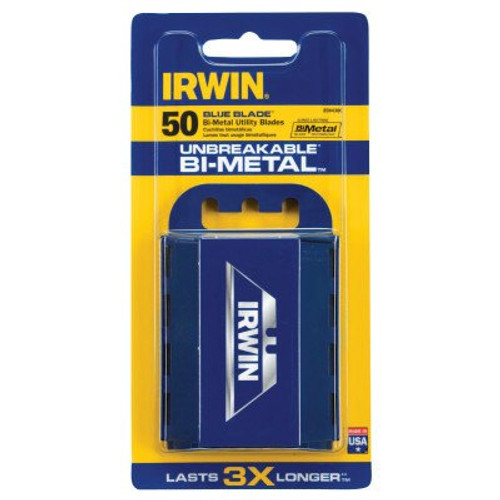 Irwin® Bi-Metal Utility Blades, Bi-Metal, #IR-2084300 (50 per Pack, 4 Packs)