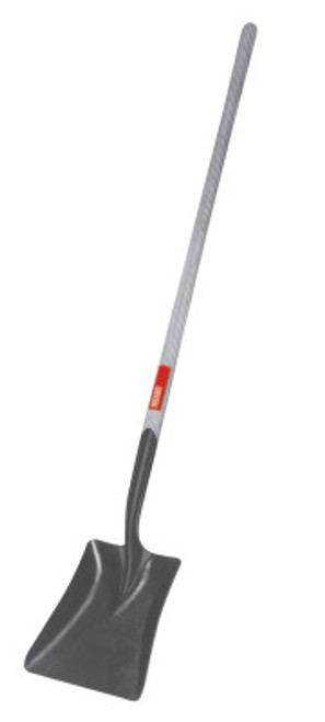 Ridgid Tool Company Shovels, 12 in X 9 3/4 in Square Point Blade, 47 in White Ash Long Handle, 1/EA, #52305