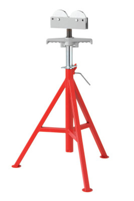 Ridgid Tool Company RJ-99 Roller Head High Pipe Stand, 32 in to 55 in High, 1/EA, #56672