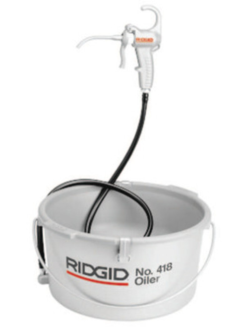 Ridgid Tool Company No. 4 Hand-Operated Oiler with 54 ft Hose and Fittings, 1/EA, #72327