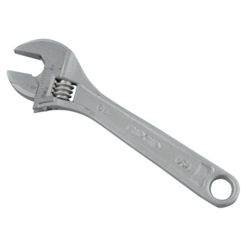 Ridgid Tool Company Adjustable Wrenches, 6 in Long, 3/4 in Opening, Cobalt Plated, 1/EA, #86902