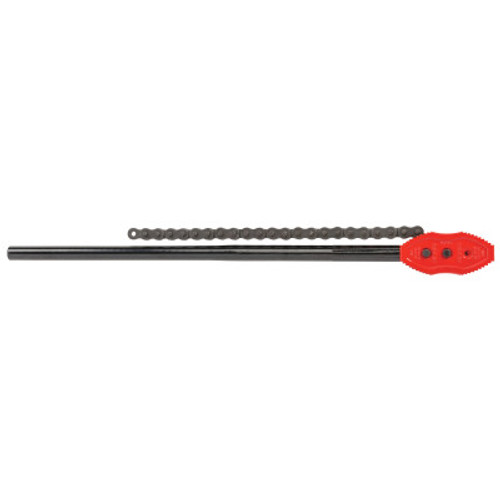 Ridgid Tool Company Chain Tong Wrench, 3/4 - 4 in Pipe Capacity, 22 1/2 in Chain, 37 in Long, 1/EA, #92670