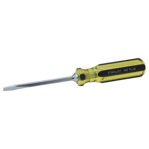 Stanley Products 100 Plus Square Blade Standard Tip Screwdriver, 1/4" x 4" #66-174-A (1/Pkg.)