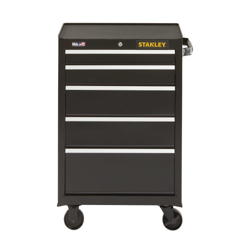 Stanley Products Stanley 300 Series 5-Drawer Rolling Tool Cabinet, 26" #STST22753BK (1/Pkg.)