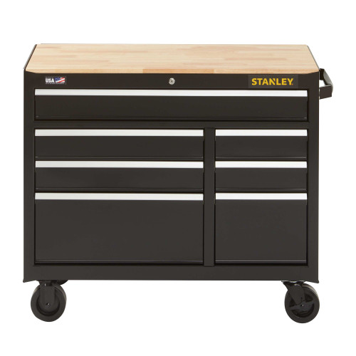 Stanley Products 300 Series 7-Drawer Mobile Workbench, 41" #STST24174BK (1/Pkg.)