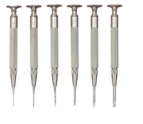 L.S. Starrett Jewelers' Screwdriver Sets, Slotted; Phillips, 7 Piece, 1/SET, #52566