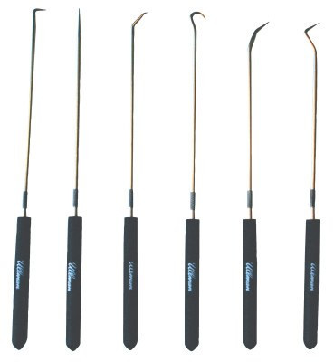 Ullman 6-Piece Hook and Pick Sets, Combo;Hook;Straight;90°;Complex