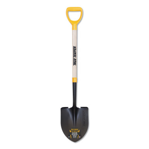 The AMES Companies, Inc. Forged Round Point Shovel with Comfort Step and D-Grip on Hardwood Handle, 1/EA, #2585900