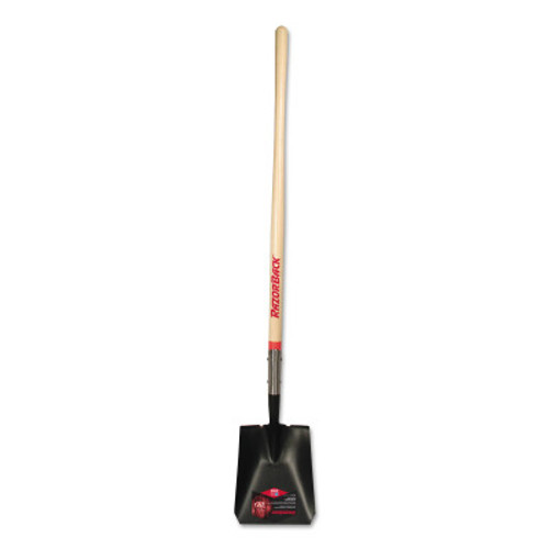 The AMES Companies, Inc. Square Transfer Shovel,48" Straight White Ash Handle, 9 1/4x11 1/2, Reverse Step, 1/EA, #40184