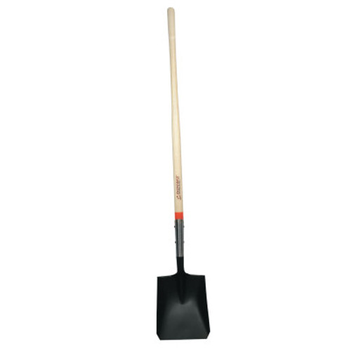 The AMES Companies, Inc. Square Transfer Shovel, 48" Straight White Ash Handle, 9 1/2x12, Rolled Step, 1/EA, #44101