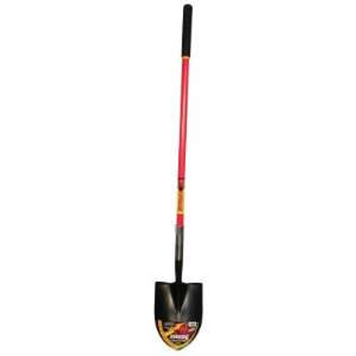 The AMES Companies, Inc. Round Point Shovels, 11.5 X 9 Blade, 48in Fiberglass Straight Handle, 1/EA, #45013
