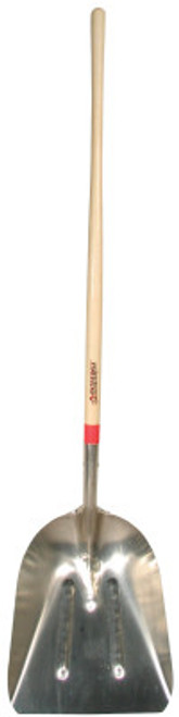 The AMES Companies, Inc. Aluminum Scoops, 17.75 x 14.5 Blade, 48 in White Ash Straight Handle, 1/EA, #53127