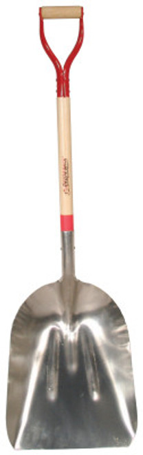 The AMES Companies, Inc. Aluminum Scoops, 19.75 x 14.75 Blade, 31 in White Ash Steel D-Grip, 1/EA, #53128