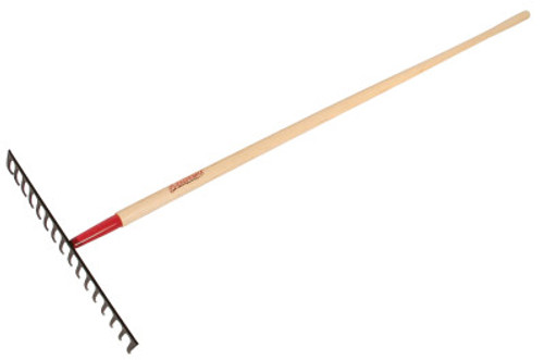 The AMES Companies, Inc. Level Rake, 17 in Forged Steel Blade, 66 in White Ash Handle, 1/EA, #63111