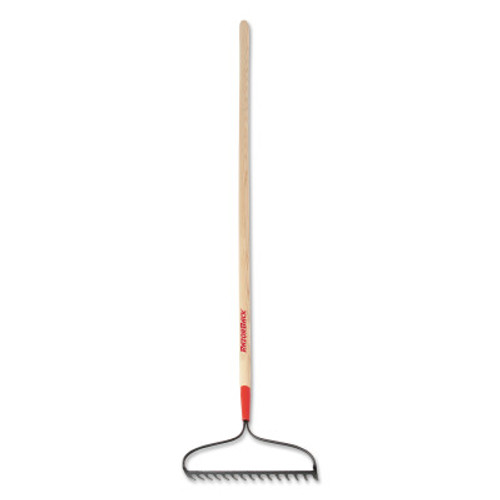 The AMES Companies, Inc. Bow Rake, 16.25 in W, Forged Steel, 60 in Fiberglass Handle, 1/EA, #63184