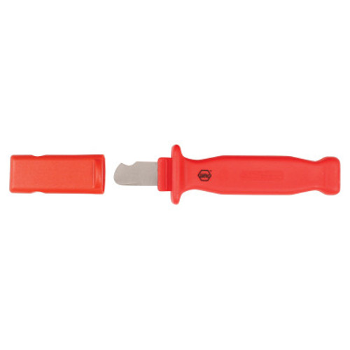 Wiha Tools Insulated Cable Stripping Knives, 8.75 in, Red, 1/EA, #15050