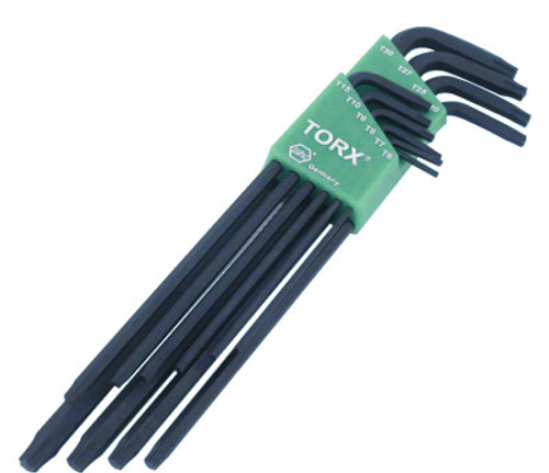 Wiha Tools L-KEY LONG ARM 13 PC SET T5 - T50, 1/EA, #36699
