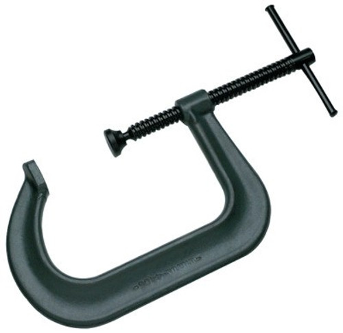 JPW Industries 4400 Series C-Clamps, Sliding Pin, 5 in Throat Depth, 1/EA, #14375