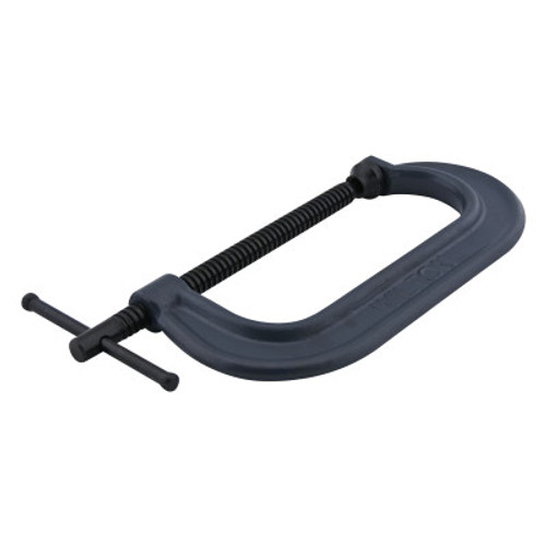 JPW Industries 800 Series Forged C-Clamp, Sliding Pin, 2-5/16 in Throat Depth, 10.1 in Overall Length, Black, 1/EA, #14742