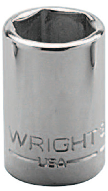 Wright Tool 3/8" Dr. Standard Sockets, 3/8 in Drive, 3/8 in, 6 Points, 1/EA, #3012