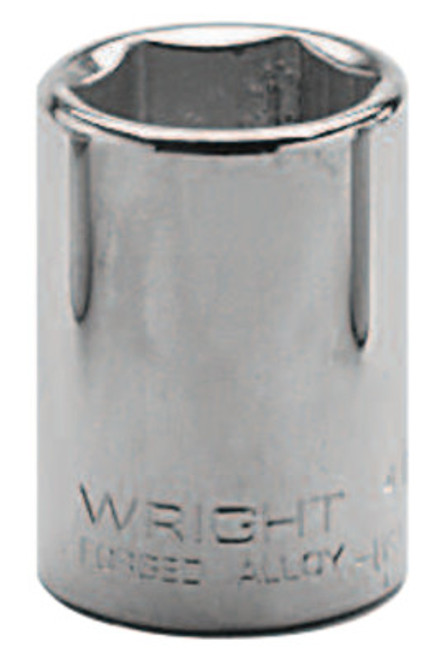 Wright Tool 1/2" Dr. Standard Sockets, 1/2 in Drive, 1 in, 8 Points, 1/EA, #4332