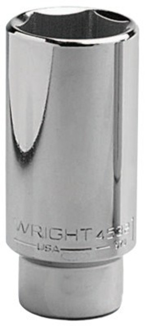 Wright Tool 1/2" Dr. Deep Sockets, 1/2 in Drive, 1 5/16 in, 12 Points, 1/EA, #4642