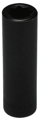 Wright Tool 1/2" Dr. Deep Impact Sockets, 1/2 in Drive, 15 mm, 6 Points, 1/EA, #4915MM