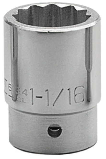 Wright Tool 3/4" Dr. Standard Sockets, 3/4 in Drive, 15/16 in, 12 Points, 1/EA, #6130