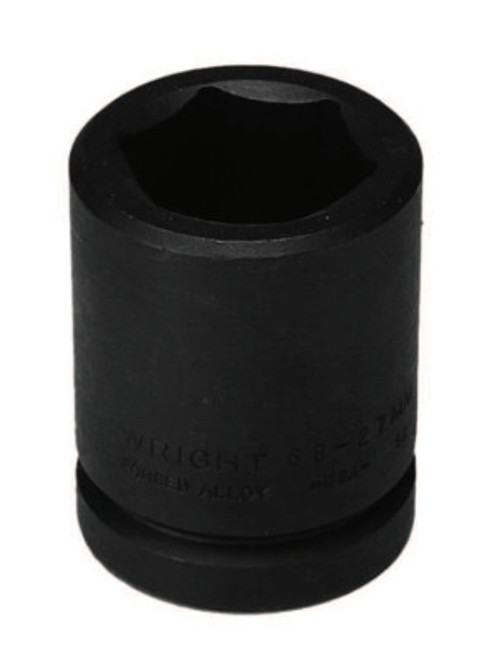 Wright Tool 3/4" Dr. Standard Impact Sockets, 3/4 in Drive, 30 mm, 6 Points, 1/EA, #6830MM