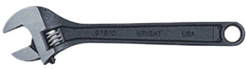 Wright Tool Adjustable Wrenches, 8 in Long, 1 1/8 in Opening, Black, 1/EA, #9AB08