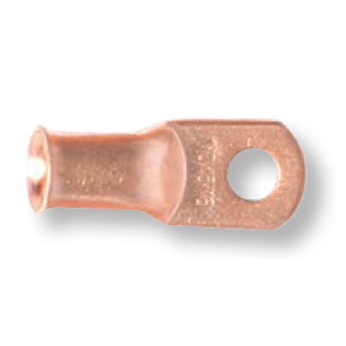 1/0 AWG 1/4 Stud Unplated Heavy Duty Copper Lug (100/Pkg.)