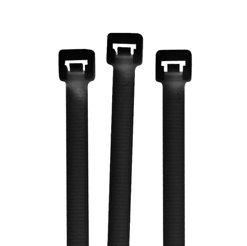 5" Black Releasable Cable Ties 50 lb. - Black (1000/Bulk Pkg.)