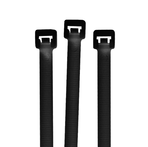 Slimline Cable Tie 8" x .100"- 18lb. - Black (1000/Bulk Pkg.)