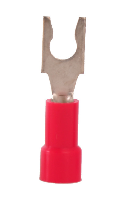 22-18 AWG Nylon Insulated #6 Snap Spade Terminal - Brazed Barrel (1000/Bulk Pkg.)