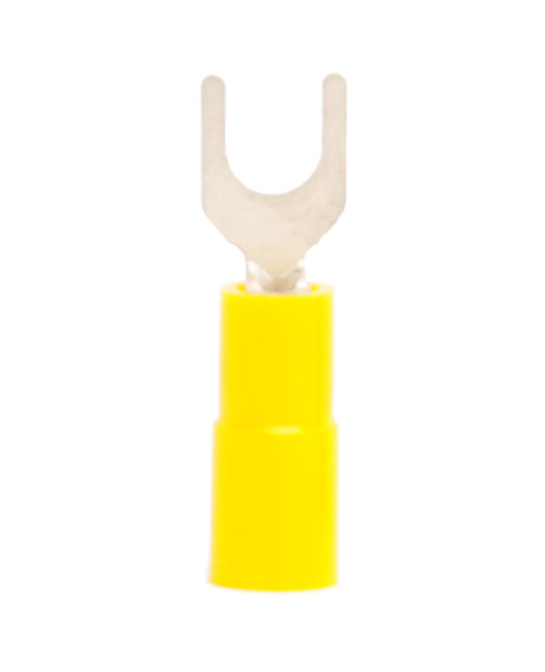 12-10 AWG Nylon Insulated #6 Spade Terminal - Brazed Barrel (100/Pkg.)