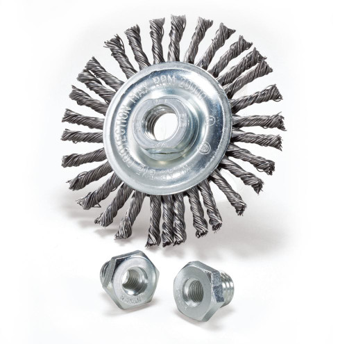 4" x 3/16" x 5/8-11" Premium Stringer Bead Wire Wheels (Individual Boxes), Mercer Abrasives 186011B (10/Pkg.)