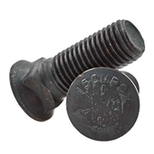 1"-8 x 3" Grade 8 Dome Head No.3 Plow Bolt 150,000 Psi, Plain (50/Bulk Pkg.)